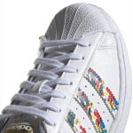 Adidas SUPERSTAR Bianco Multicolor Uomo FX5540 scarpe sportive ginnastica palestra