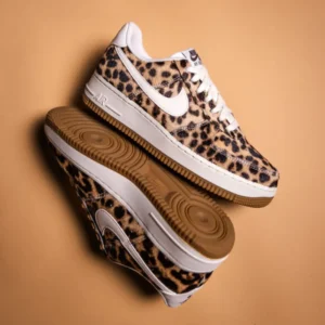 Nike Air Force 1 07 Brown Leopard Donna IB7695 200 scarpe scuola casual