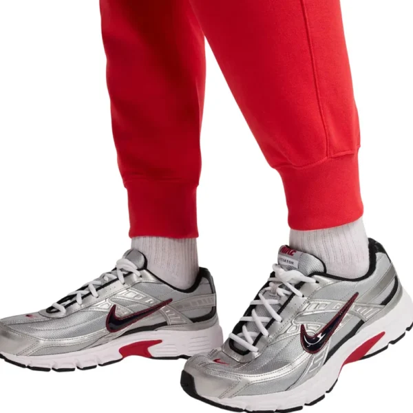 Nike Club Fleece Tuta Completa Rosso Cappuccio Uomo FN3866-657/FN3801-657 Cotone garzato sport palestra ginnastica