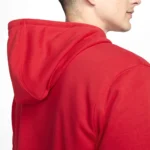 Nike Club Fleece Tuta Completa Rosso Cappuccio Uomo FN3866-657/FN3801-657 Cotone garzato sport palestra ginnastica