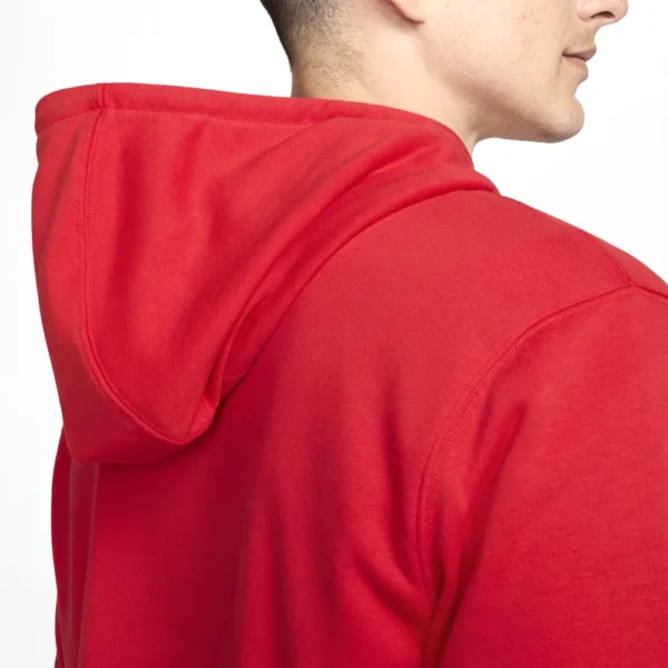Nike Club Fleece Tuta Completa Rosso Cappuccio Uomo FN3866-657/FN3801-657 Cotone garzato sport palestra ginnastica