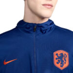 Nike Olanda Tuta Completa Blu Arancione Cappuccio Uomo FJ2353-455