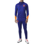 Nike Olanda Tuta Completa Blu Arancione Cappuccio Uomo FJ2353-455