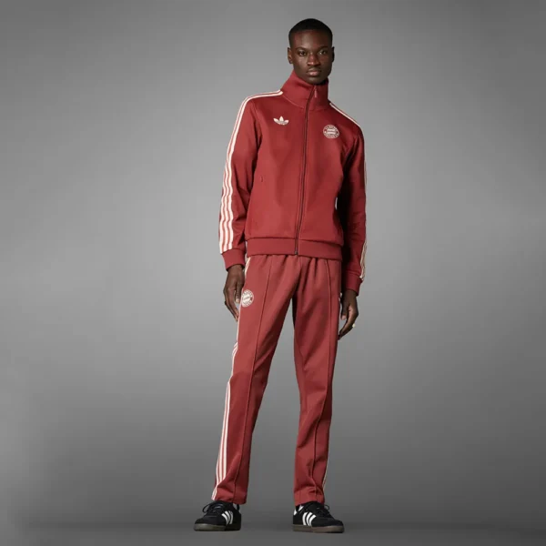 Adidas Bayern Monaco Tuta Completa Rosso Uomo IY0047/IY0048 squadra calcio acetato