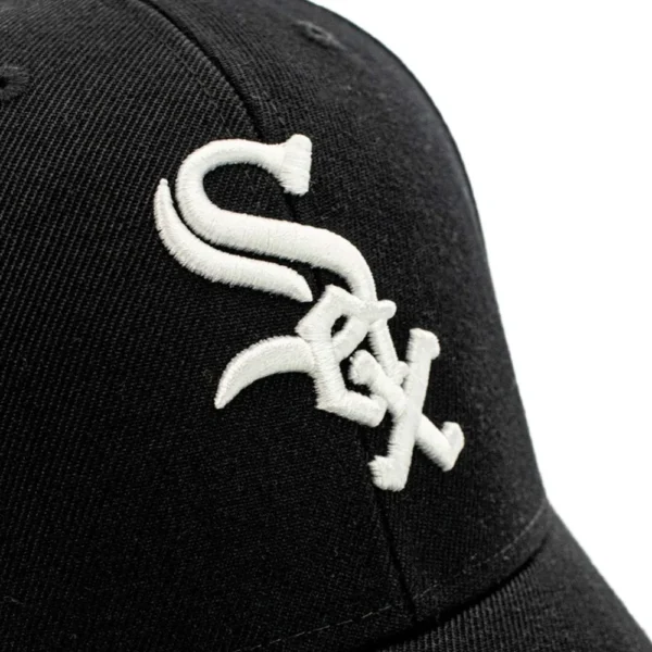 47 cappellino Chicago white sox B-MVP06WBV-BKE nero bianco - 4 47 Brand Cappellino MVP Chicago White Sox Nero Bianco - immagine 3