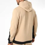 Adidas Tuta Completa French Terry Beige Nero Uomo Felpata Cappuccio KB5265