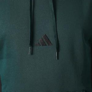 Adidas Tuta Completa French Terry Verde Nero Uomo Felpata Cappuccio KB5266