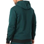 Adidas Tuta Completa French Terry Verde Nero Uomo Felpata Cappuccio KB5266