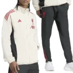 Adidas Liverpool Tuta Completa Beige Nero Microfibra