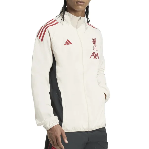 Adidas Liverpool Tuta complte Beige nero Microfibra JV6571-JV6547 - 7 Adidas Liverpool Tuta Completa Beige Nero Microfibra - immagine 6
