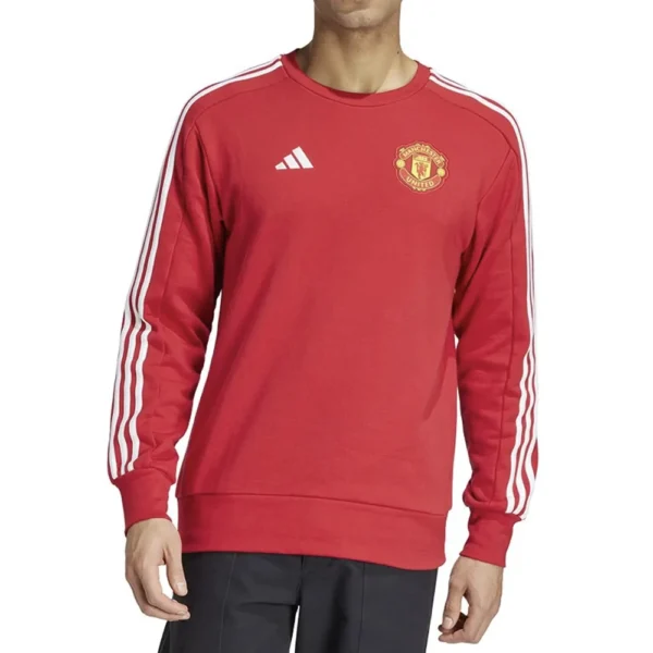 Adidas Manchester United Tuta Completa Rosso Nero Cotone IT4163-IT4179 - 3 Adidas Manchester United Tuta Completa Rosso Nero Uomo IT4163/IT4179
