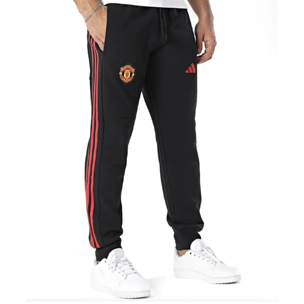 Adidas Manchester United Tuta Completa Rosso Nero Cotone IT4163-IT4179 - 6 Adidas Manchester United Tuta Completa Rosso Nero Uomo IT4163/IT4179