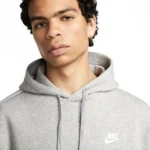 Nike Tuta Completa Club GX Cappuccio Grigio Felpata Uomo FB7296-063 sport palestra calcio scuola ginnastica