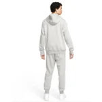 Nike Tuta Completa Club GX Cappuccio Grigio Felpata Uomo FB7296-063 sport palestra calcio scuola ginnastica