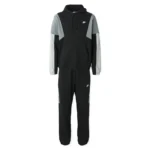 Nike Tuta Completa Club Fleece ColorBlock Nero Grigio Uomo Felpata Cappuccio HV1165-010