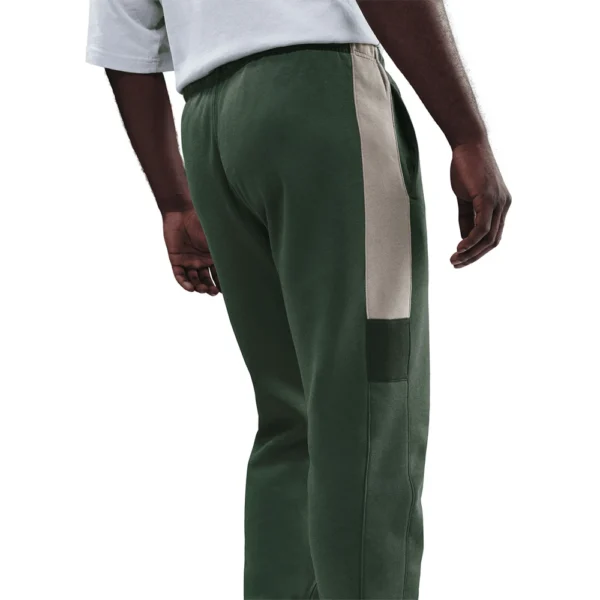 Nike Tuta Completa Club Fleece ColorBlock Verde Uomo Felpata Cappuccio HV1165-323