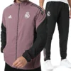 Adidas Real Madrid Tuta Completa Viola Nero Uomo JZ8991/JZ8993